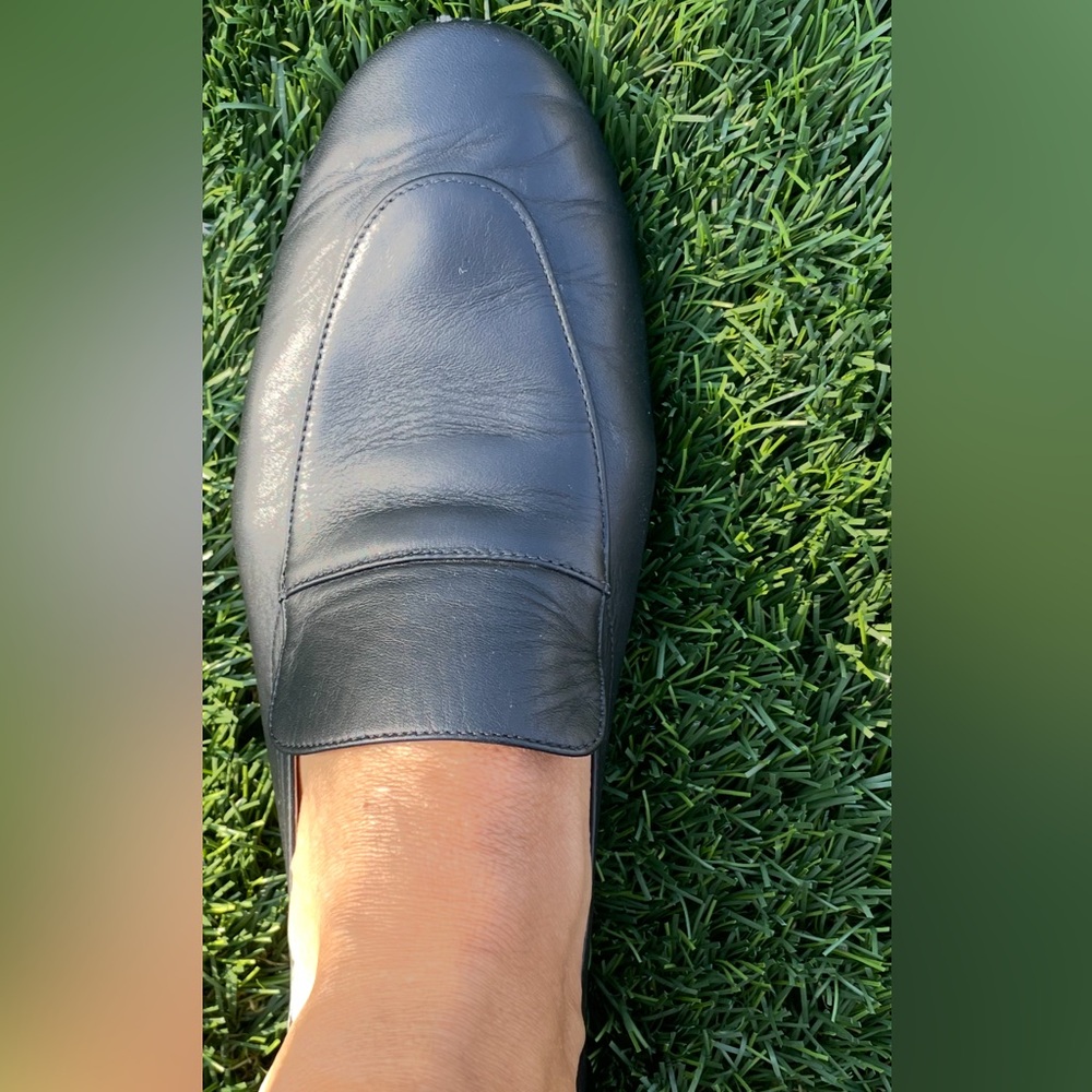 Everlane Black Leather Loafers Minimalist Flats (fits 9-9.5)